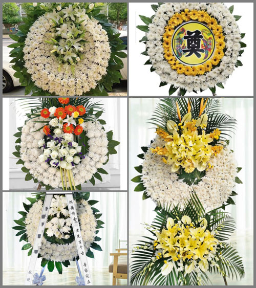 山东济宁泗水县大黄沟乡西华村花圈速递
